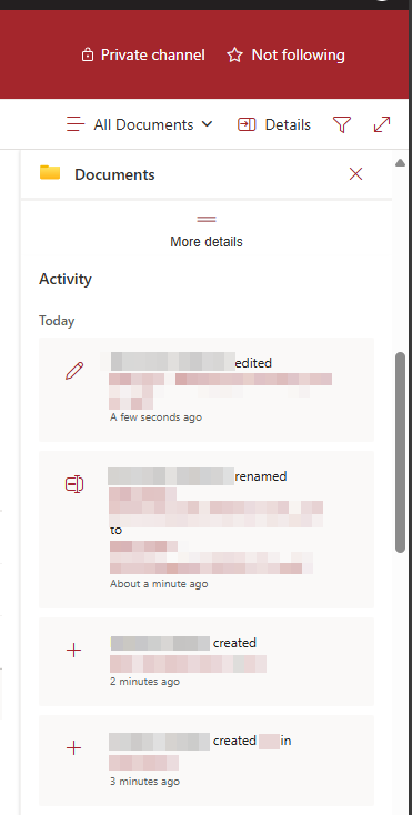 SharePoint Activity Log