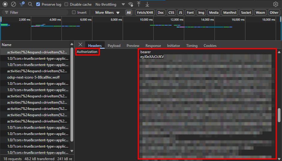 DevTools Authorization